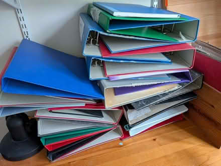 Photo of free About 24 ring binders and lever arch files (Purley CR8) #1