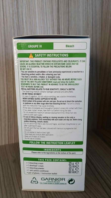 Photo of free Garnier Nutrisse Blonde hair dye (EH5, Trinity) #2