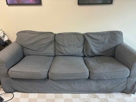 Photo of free 3 seater grey couch (Hornsby) #1