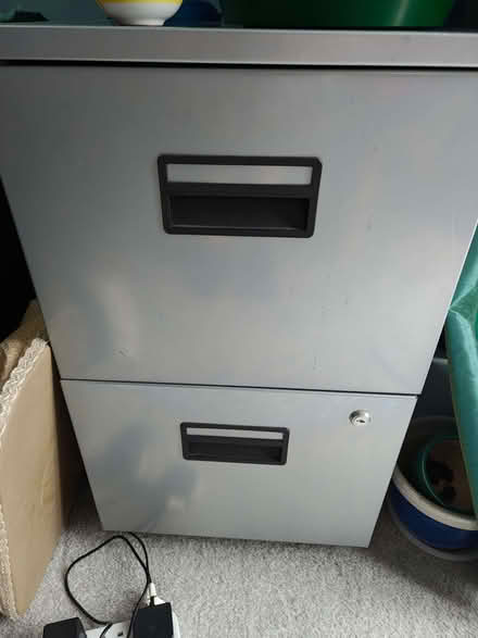 Photo of free Metal 2 drawer filing cabinet (Dyke Road area BN1) #2