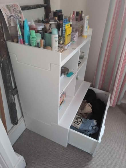 Photo of free White shelving/drawer unit (Hereford HR1) #2