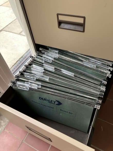 Photo of free 2 draw metal filing cabinet (Bexhill TN39) #1