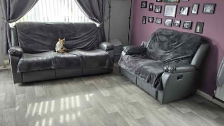 Photo of free Leather sofa (Broseley) #1