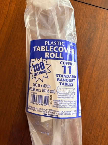 Photo of free Roll of plastic table cover (Central Alameda) #1