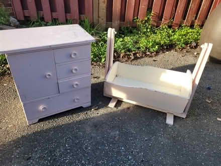 Photo of free Doll cradle and dresser (Highland Road East) #1