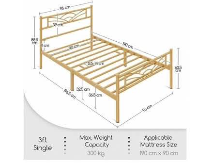 Photo of free Metal Bed Frame (UK Single) (Brook Green W6) #4