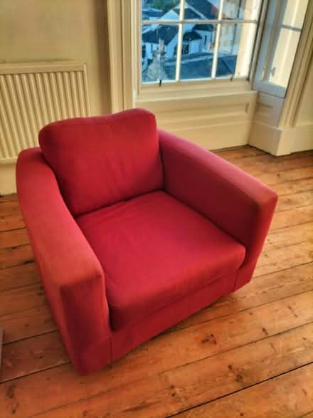 Photo of free Red Habitat armchair (Stockbridge EH3) #2