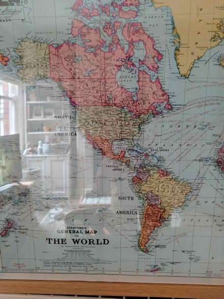 Photo of free Large framed World map print (Walsall WS2) #2