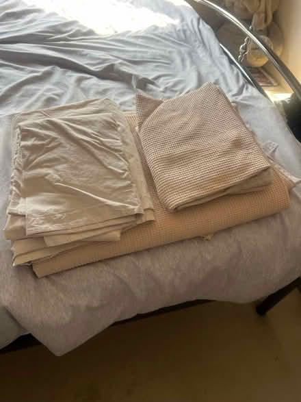 Photo of free Double waffle duvet set (Worcester Park KT4) #1