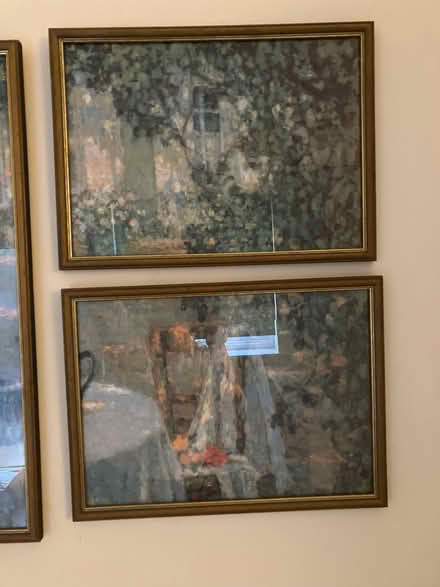 Photo of free Three framed prints of a garden scene. (Stanford in the Vale SN7) #3