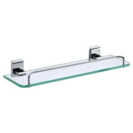 Photo of free New glass bathroom shelf with chrome rail 38 × 11 cm SE25 (South Norwood SE25) #1