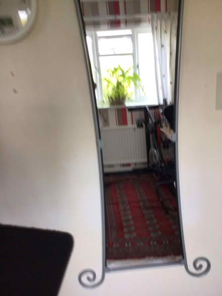 Photo of free Grey surround mirror (Wellington TA21) #2