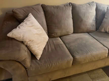 Photo of free Darcy Mocha Microfiber Sofa (Bethesda, MD) #3