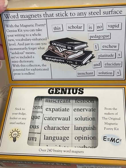 Photo of free Magnetic Poetry Kit (Dow’s Lake area) #2