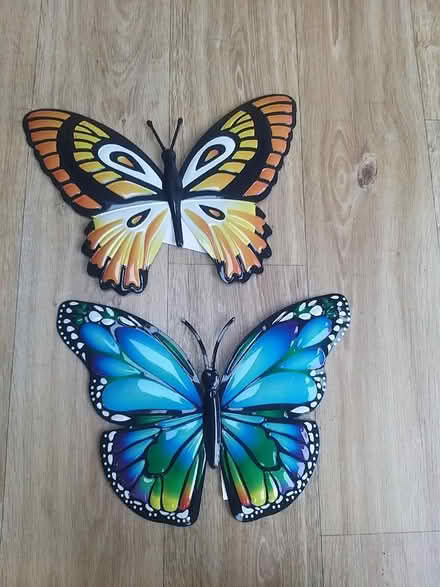 Photo of free 2 butterfly metal wall hangings (Penwortham PR1) #1