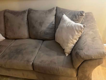 Photo of free Darcy Mocha Microfiber Sofa (Bethesda, MD) #2