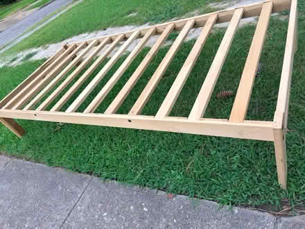 Photo of free twin bed frame (Larchmont, Norfolk) #1