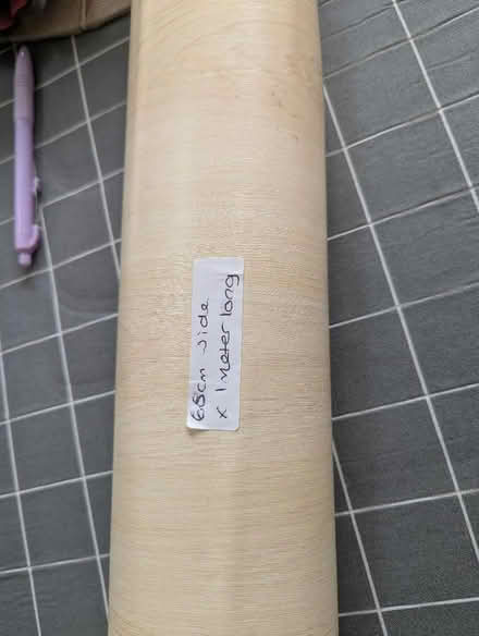 Photo of free 68 cm x 1 meter wood effect sticky fablon (Grangeway area NN10) #1