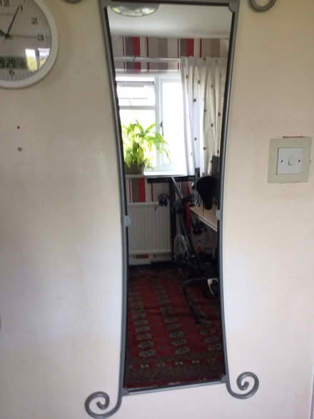 Photo of free Grey surround mirror (Wellington TA21) #1