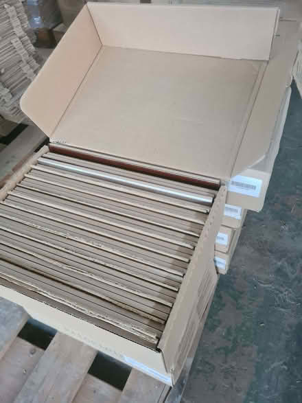 Photo of free 18 boxes of dark slightly textered Amber tiles (Red Scar PR2) #4