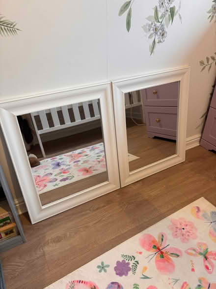 Photo of free White framed mirrors (Guiseley LS20) #1