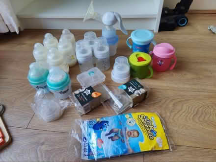 Photo of free Baby bottles, pump, etc (Longhill Road SE6) #1