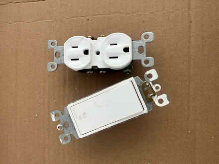 Photo of free Plug and switch - white (Hawthorne) #1