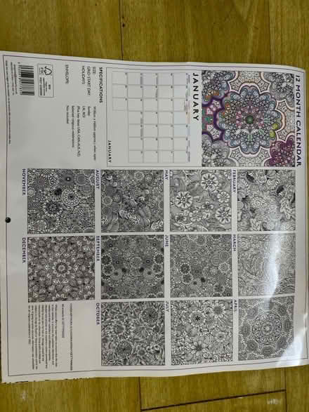 Photo of free 2023 calendar to colour (Havant PO9) #1