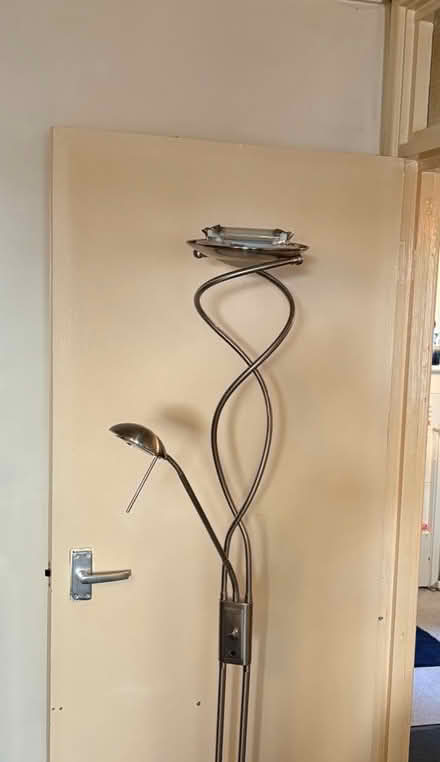 Photo of free Silver Floor Lamp with Reading Light (Kingsmead BA1) #1