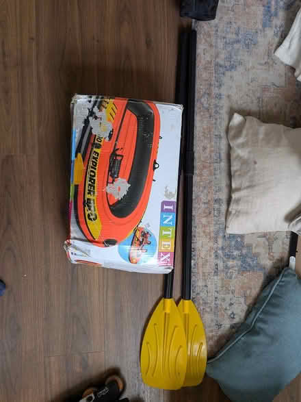 Photo of free Inflatable boat with 2 x paddles (Manchester M19) #1
