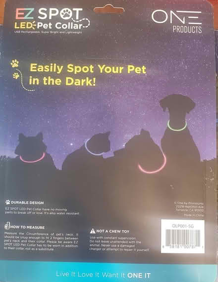 Photo of free New EZ Spot LED Pet Collar Dog (Middletown) #2