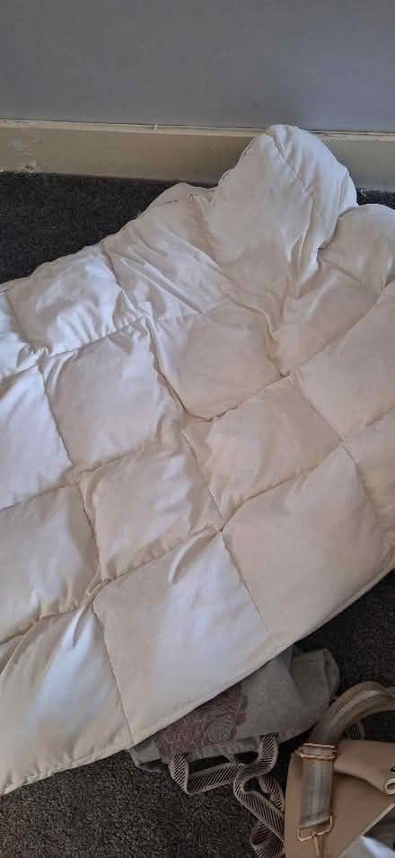 Photo of free Two double duvets (feather) and one mattress topper (Lion Gate TW9) #2
