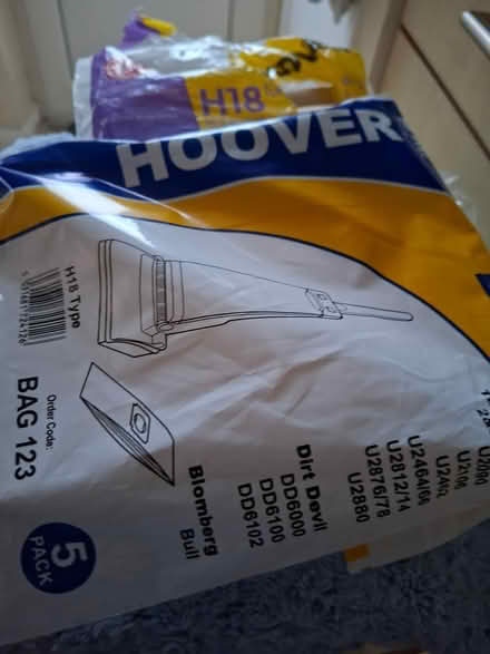 Photo of free Hoover bags (Fareham PO16) #1