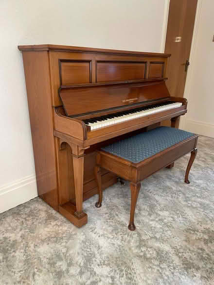 Photo of free Upright Piano & Stool (Oakwood LS8) #1