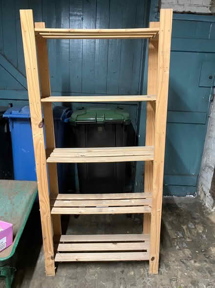 Photo of free Set of wooden shelves (Sudbury CO10) #1