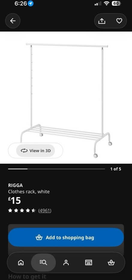 Photo of free IKEA clothes rail (Turnford EN10) #1