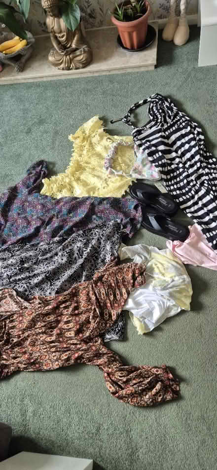 Photo of free Assorted clothes, bag, flip flops (Abbeydale Gloucester GL4) #1