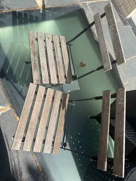 Photo of free Set of bistro table and 2 chairs (Fulham SW6) #2