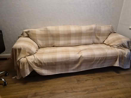 Photo of free Brown leather suite (Barnsley S75) #2