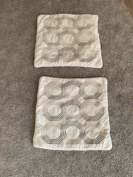 Photo of free 2 dorma cushion covers 43 x 43 cm (Emsworth PO10) #1