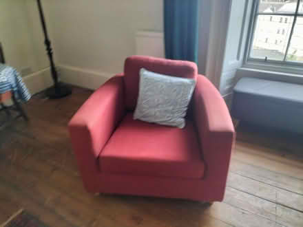 Photo of free Red Habitat armchair (Stockbridge EH3) #1