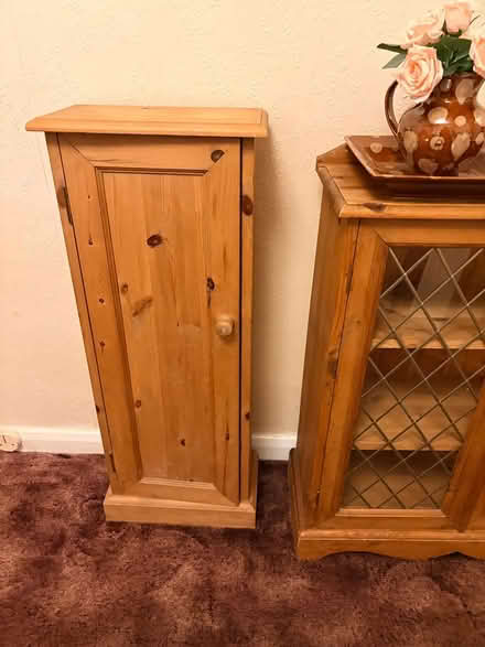 Photo of free Small solid wood cabinet (Low Grange Road S63) #1