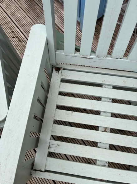 Photo of free Garden chairs solid wood (Barton le Clay MK45 4QJ) #3