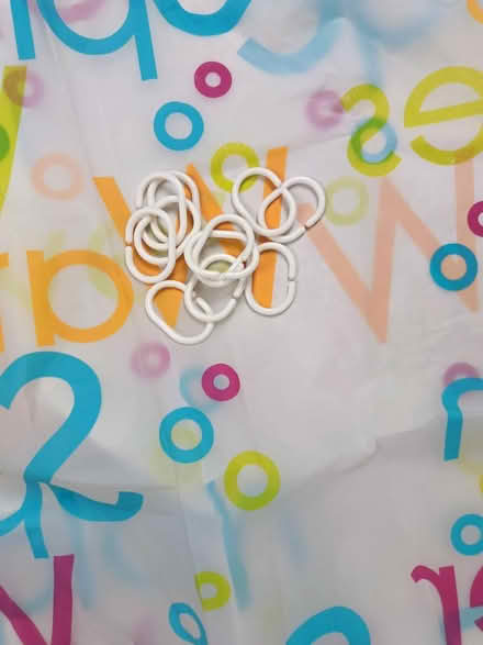 Photo of free Shower curtain with hoops snazzy (Widcombe, Bath BA2) #1