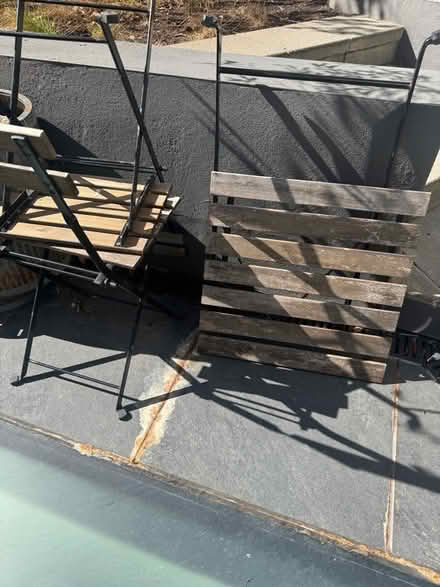 Photo of free Set of bistro table and 2 chairs (Fulham SW6) #1