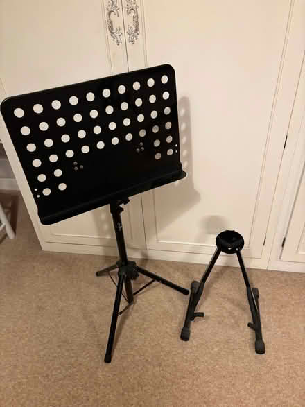 Photo of free Music stand and guitar stand (Wokingham RG40) #1