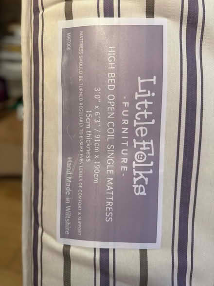 Photo of free Little folks mattress (Kensington W8) #1