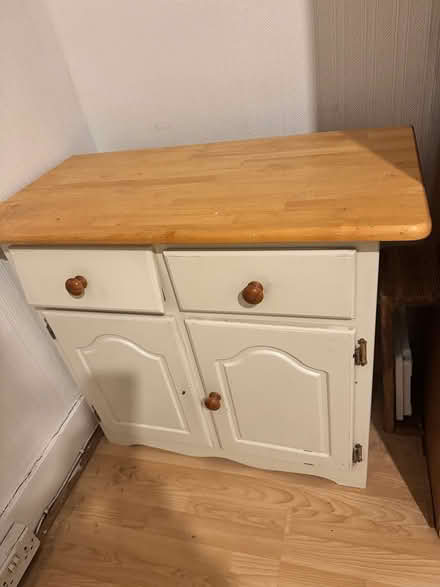Photo of free White wooden cupboard (Edmonton) #1