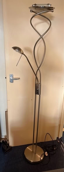 Photo of free Silver Floor Lamp with Reading Light (Kingsmead BA1) #3