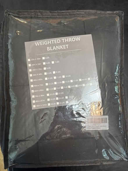 Photo of free Weighted Throw Blanket (Brookfield) #1